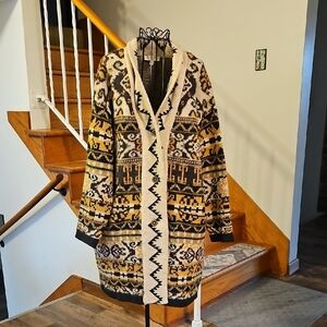 👚FARMERS MARKET Tribal Patterned Cardigan Sweater